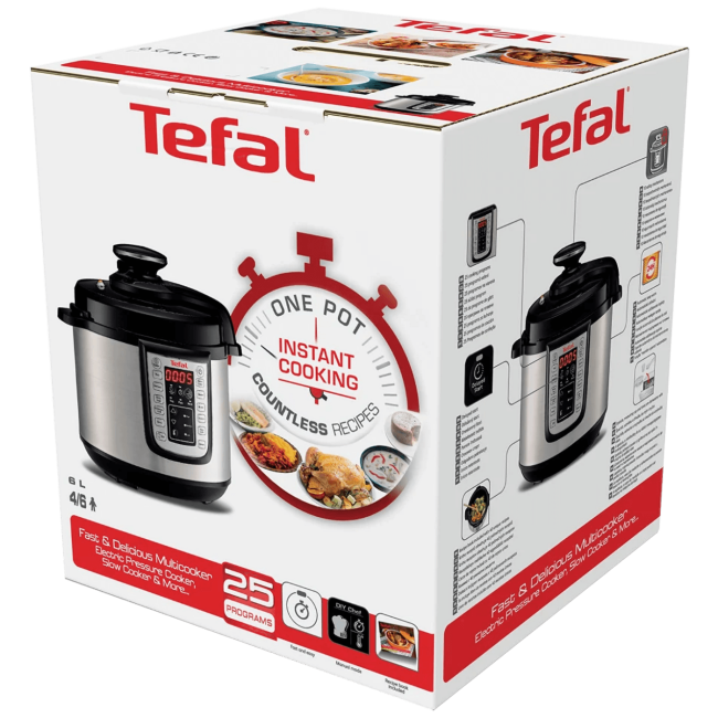 Tefal Višenamjenski ekspres lonac, Multicooker One Pot 25u1 - CY505EE0 - Image 4