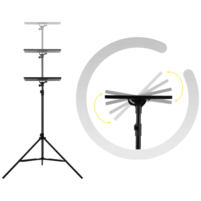 Overmax Tripod/postolje, stativ za projektor - OV-Tripod Shelf 180 - Image 5