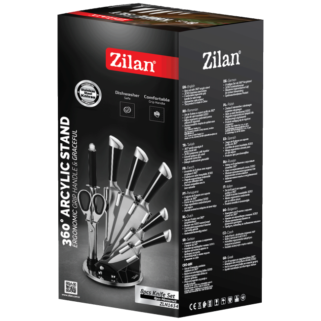 Zilan Noževi, set sa stalkom, 8/1 - ZLN1634 - Image 3