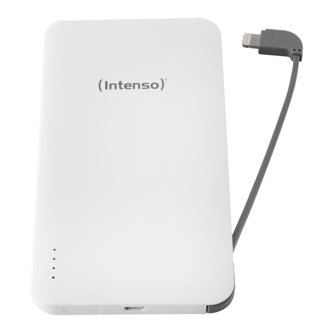 (Intenso) Punjač prijenosni za mobitele i tablete, iPhone, 5000mAh - POWERBANK slim iDUAL 5000 White - Image 2