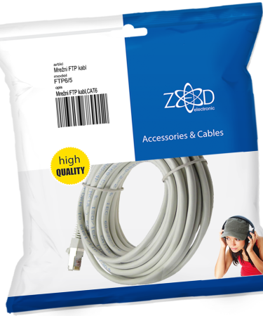 ZED electronic Mrežni FTP kabl, CAT6, 5 met - FTP6/5