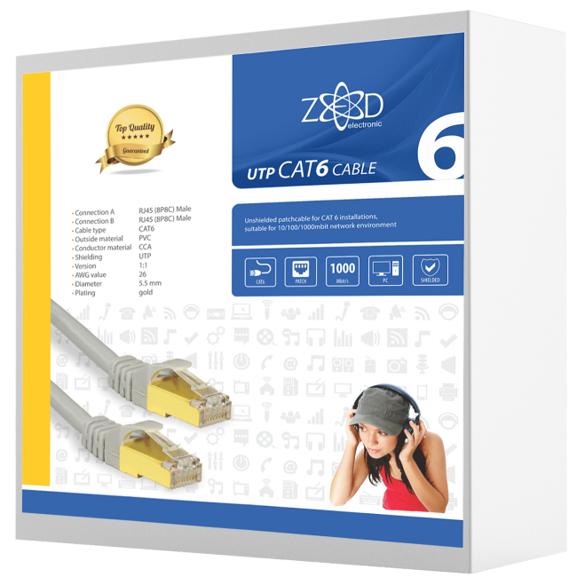 ZED electronic Mrežni FTP kabl, CAT6, 15 met - FTP6/15