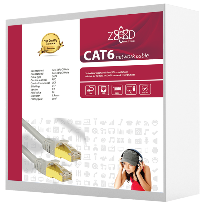 ZED electronic Mrežni FTP kabl, CAT6, 20 met - FTP6/20