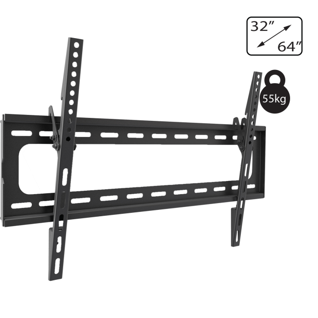 Amiko Nosač zidni  za TV prijemnik 32" - 64", 55 kg, 2D - Wallmaster 32-64 Tilt