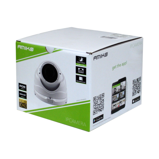 Amiko Home Kamera IP 4 MP, PoE, 1/3" , HD Lens Motorized 2,8 - 12mm - D30M400MF ZOOM POE - Image 2