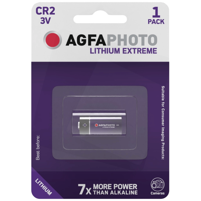 Agfa Baterija litijska CR2, 3V, blister pak. 1 komad - CR2 B1