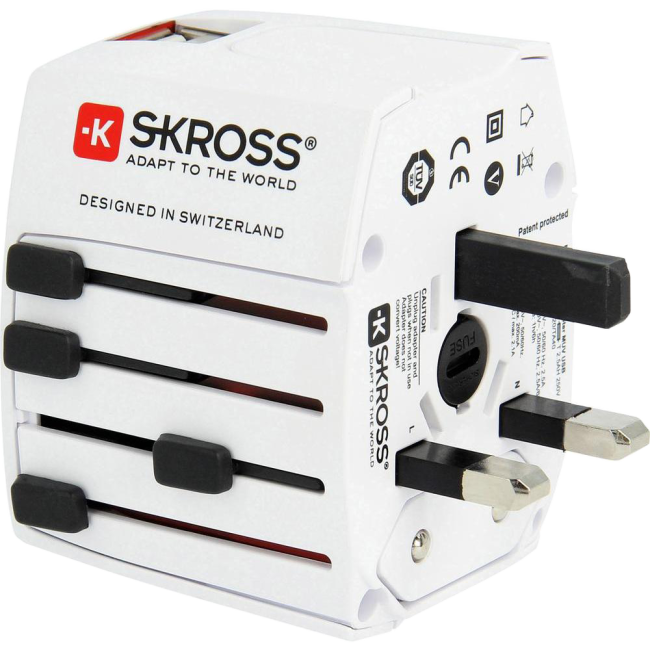 SKROSS Adapter, Putni (Travel), + 2 x USB za punjenje, 2100mAh  - 1.302930 - Image 4