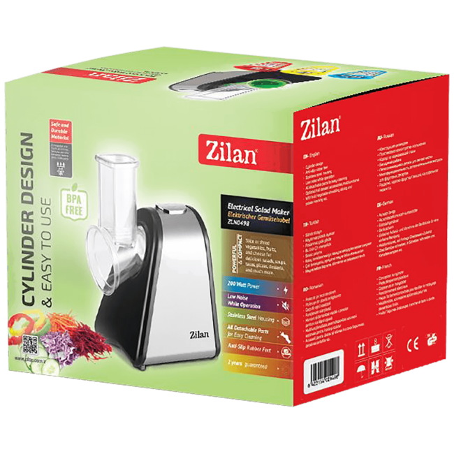 Zilan Rezalica za salatu, 200 W, sivo/crna - ZLN0498 - Image 2