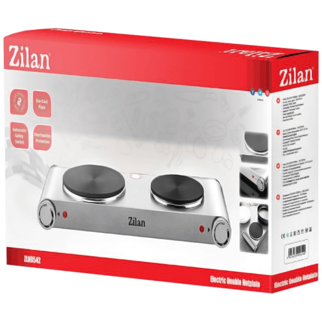 Zilan Električno kuhalo, 2 ploče  2250 W, INOX - ZLN0542 - Image 2