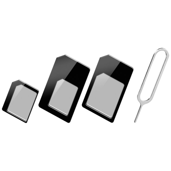 MeanIT Adapter, nano SIM, 3 in 1  - SIM ADAPTER 3U1
