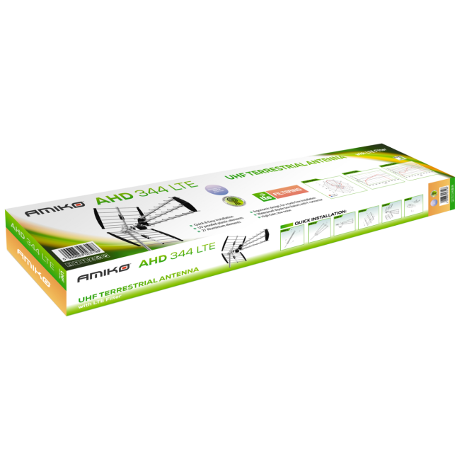 Amiko Antena Triplex Loga, 27 elementa,Alu, 15.5db, LTE filter - AHD 344 LTE - Image 2