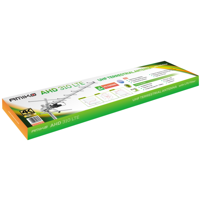 Amiko Antena Loga UHF 18 elemenata, Alu, 14dB, LTE filter - AHD 310 LTE - Image 2