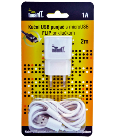 MeanIT Kućni punjač, za smartphone i tablet, FLIP konektor - PUNJAČ ZA TABLET I SMARTPHONE