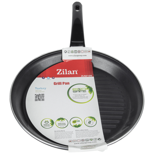 Zilan Grill tava, teflon, 28 cm - ZLN2126 - Image 2