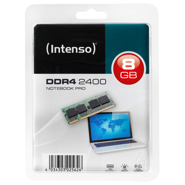 (Intenso) Memorija DDR4 SO-DIMM 8GB@2400MHz, CL17 - DDR4 Notebook 8GB/2400MHz
