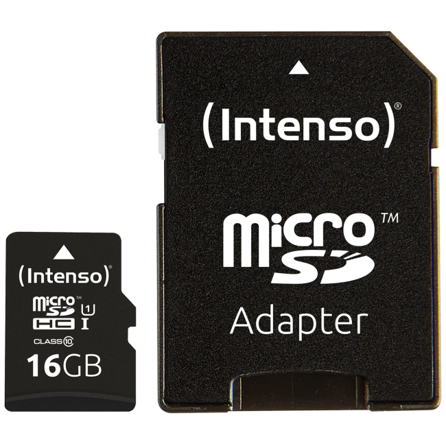 (Intenso) Micro SDHC/SDXC kartica 16GB Class 10, UHS-I +adapter, Pro - MicroSD 16GB Class10 UHS-I Pro - Image 2