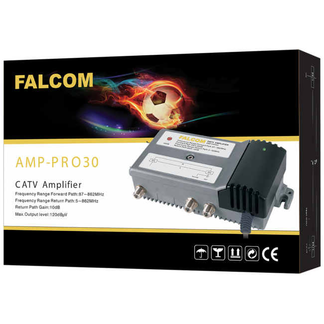 Falcom Distribucijsko pojačalo 30db sa povratnim pojasom - AMP-PRO30 - Image 2