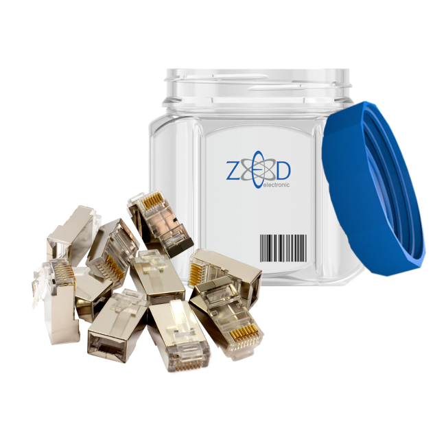 ZED electronic Mrežni konektor 8/8, RJ45, Cat6,  50 komada - FTPK-M/50