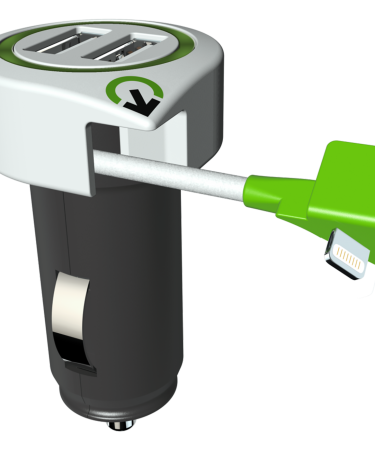 q2power Auto punjač, Dual USB, 3.1A, lightning konektor - TRIPLE USB CAR CHARGER L
