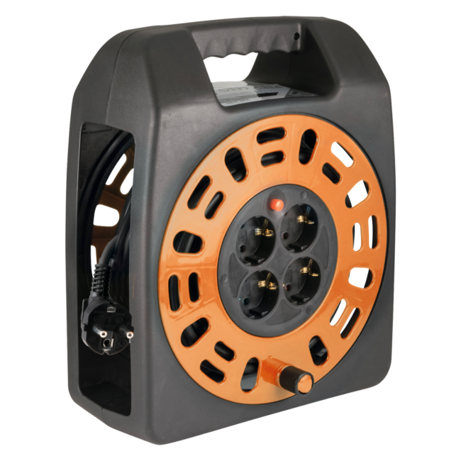 home Motalica za kabl, 20 met., H05VV-F, 3 x 1.0 mm², IP20 - HJR 3-20