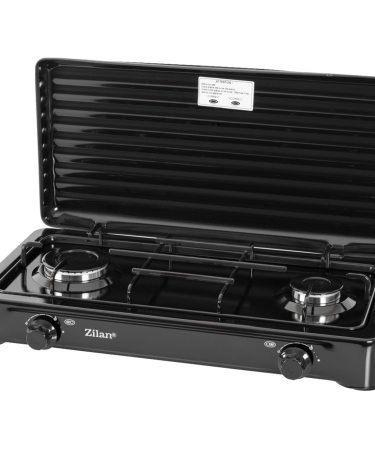 Zilan Plinski rešo sa 2 plamenika, 1600 W, crna - ZLN0025/BK