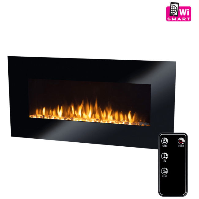 home Kamin, električni, 2000W, LED svjetlost, WiFi - FKK 3000 WIFI