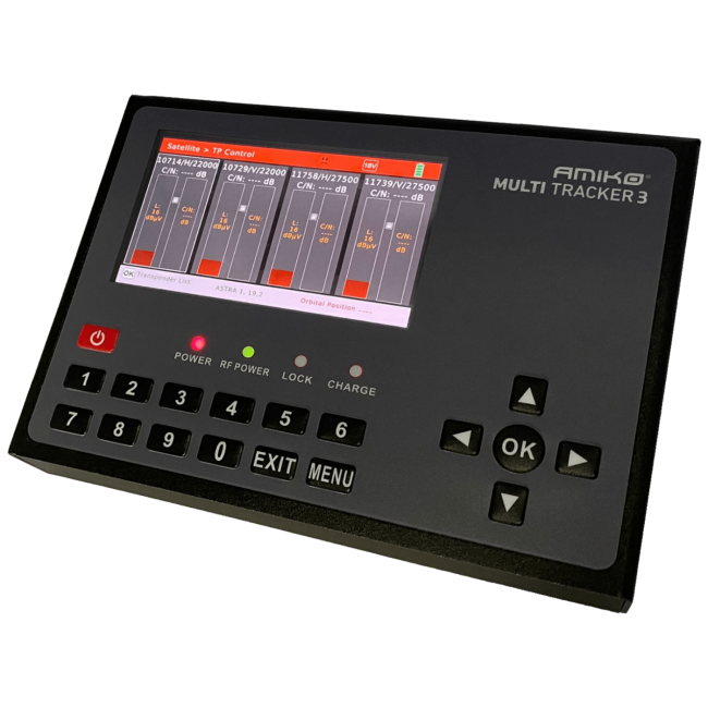 Amiko Mjerni instrument, DVB-S/S2/DVB-T/T2/DVB-C/C2,  AMOLED ekran - MULTITRACKER 3
