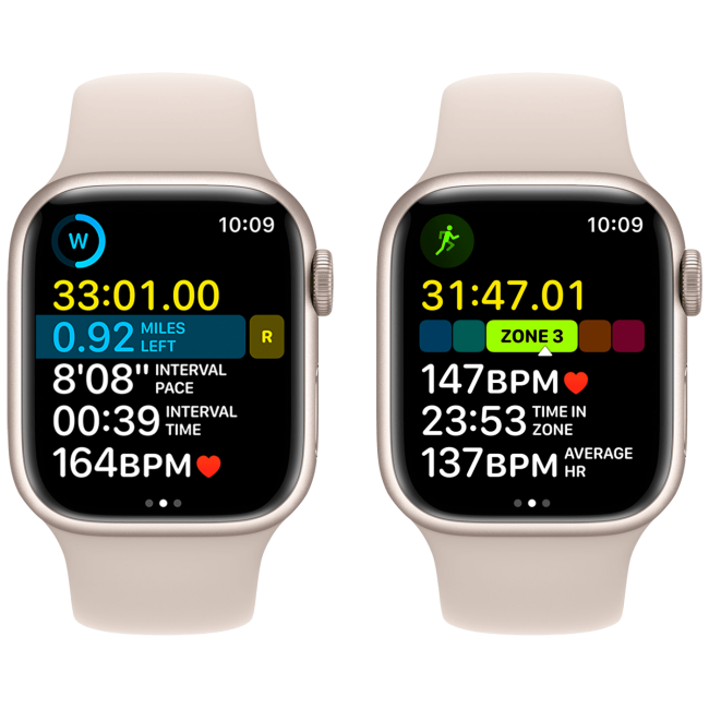 Apple Pametni sat, 1.69" LTPO OLED zaslon, vodootporan BT, WiFi - Watch Series 8 GPS 41mm Starlight - Image 4