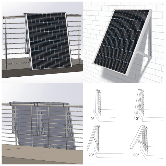 TS Power Solarni panel za balkon, set, 600W - TS Power PnP 6.0 - Image 2