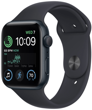 Apple SAT pametni, 1.78" LTPO OLED zaslon, vodootporan BT, WiFi - Watch SE 2022 44mm Midnight AC