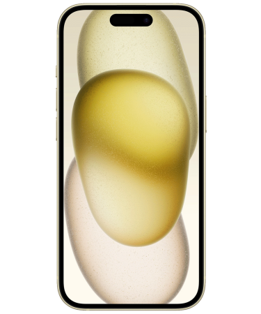 Apple iPhone 15, 128 GB, Super Retina XDR OLED 6.1" - iPhone 15 128GB Yellow; MTP23HN/A