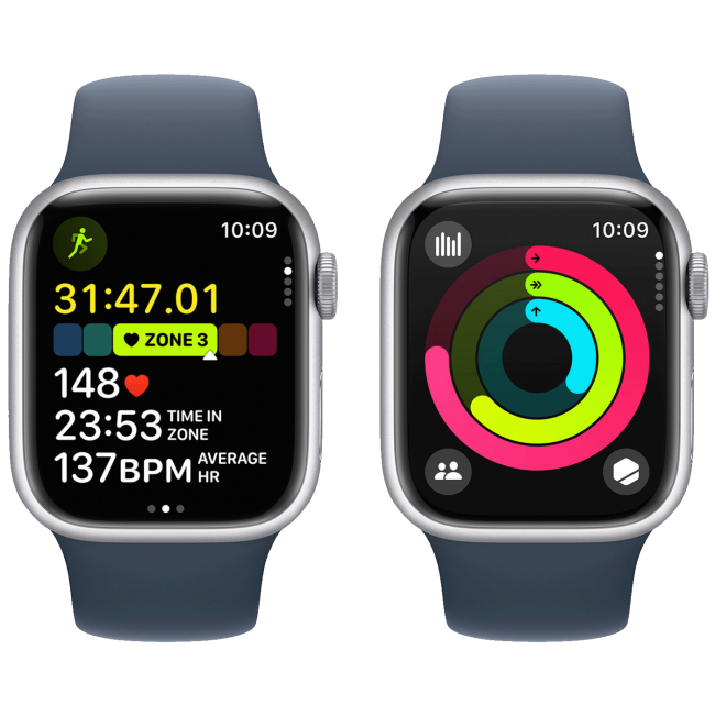 Apple Pametni sat, 1.69" LTPO OLED zaslon, vodootporan BT, WiFi - Watch Series 9 GPS 41mm Silver - Image 3