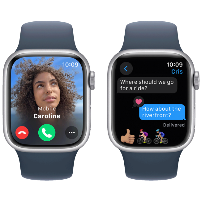 Apple Pametni sat, 1.69" LTPO OLED zaslon, vodootporan BT, WiFi - Watch Series 9 GPS 41mm Silver - Image 4