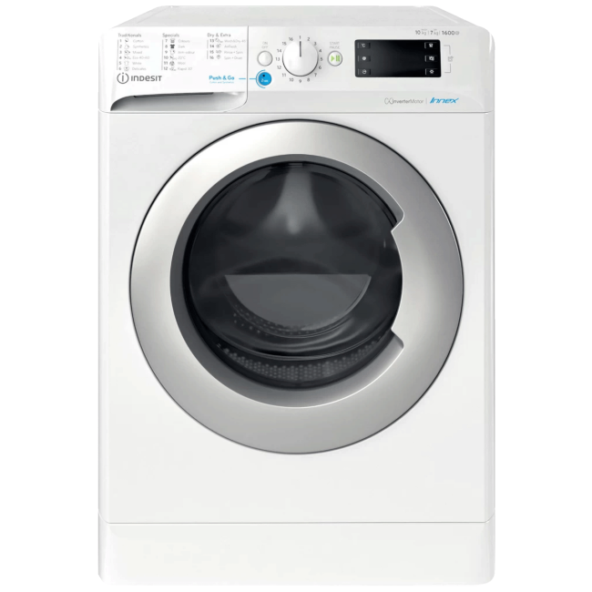 Indesit Mašina za veš /sušilica, 1600 obrtaja, 10/7 kg, E - BDE 107624 8WS EE N - Image 2
