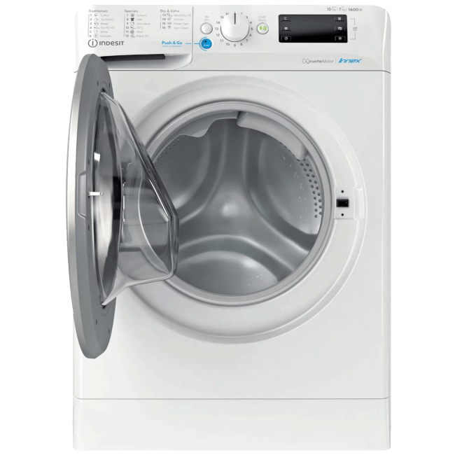 Indesit Mašina za veš /sušilica, 1600 obrtaja, 10/7 kg, E - BDE 107624 8WS EE N - Image 3