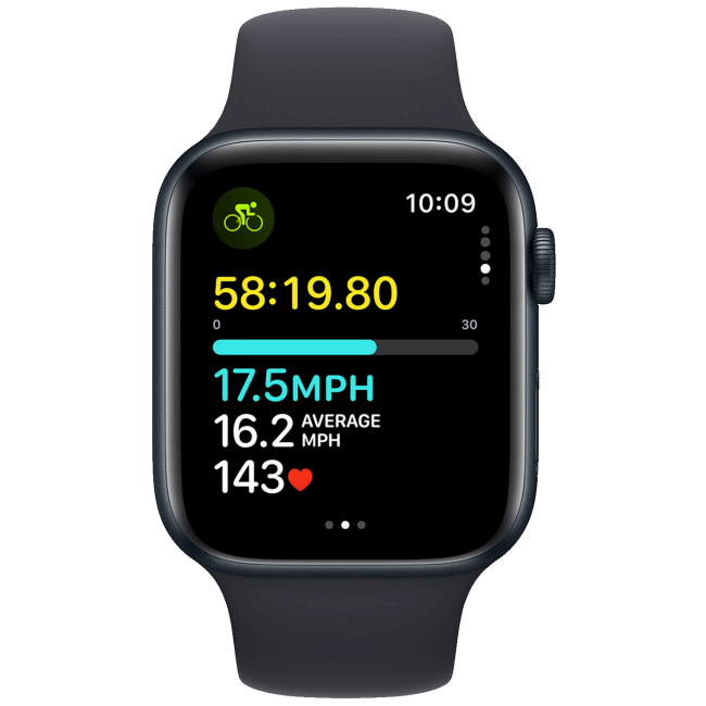 Apple Pametni sat, 1.78" LTPO OLED zaslon, vodootporan BT, WiFi - Watch SE 2023 GPS 44mm Midnight - Image 3