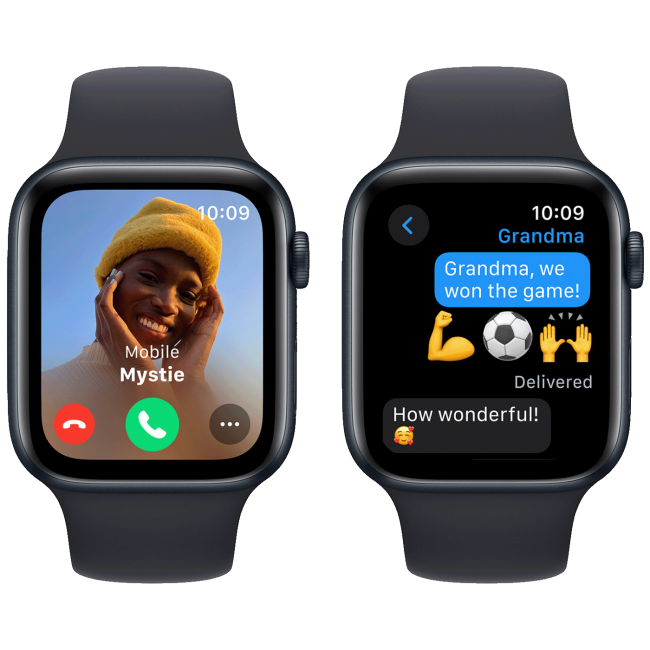 Apple Pametni sat, 1.78" LTPO OLED zaslon, vodootporan BT, WiFi - Watch SE 2023 GPS 44mm Midnight - Image 4