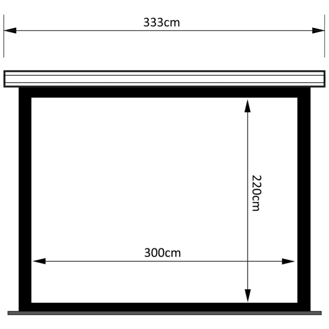 Maclean Platno za projektor sa motorom i zatezanjem, 300 x 220 cm - MC-952 - Image 3