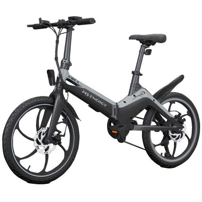 MS Energy Elekrični Gradski bicikl, 20" točkovi, domet do 50 km - eBike i10 Black/Gray
