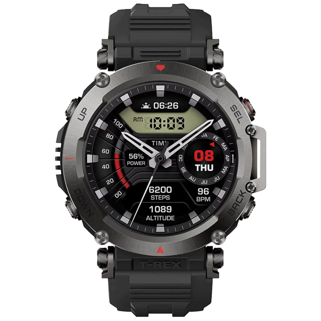 Amazfit Pametni sat, 1.39" AMOLED, vodootporan 10ATM, BT, WiFi, GPS - T-REX Ultra Abyss Black - Image 2