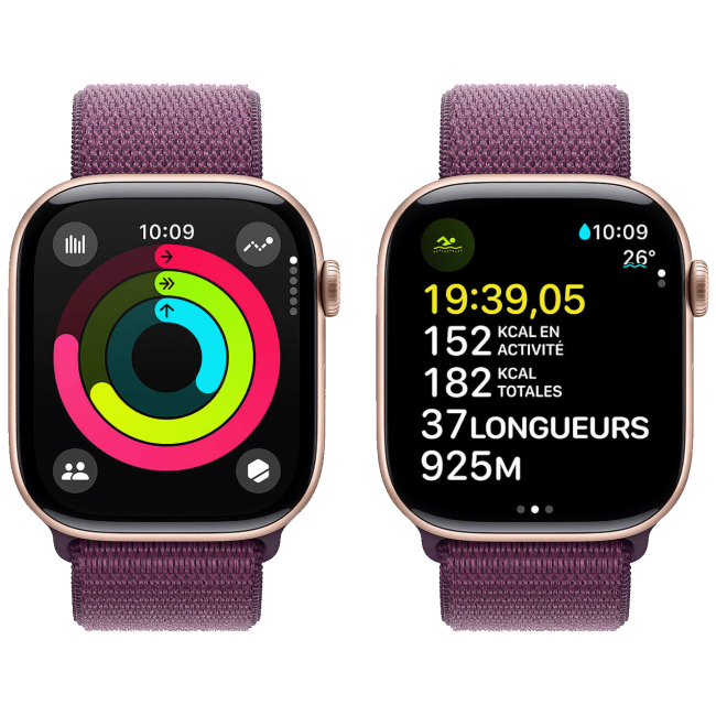 Apple Pametni sat, 1.96" LTPO3 OLED zaslon, vodootporan BT, WiFi - Watch Series 10 GPS 46mm Rose Gold - Image 4