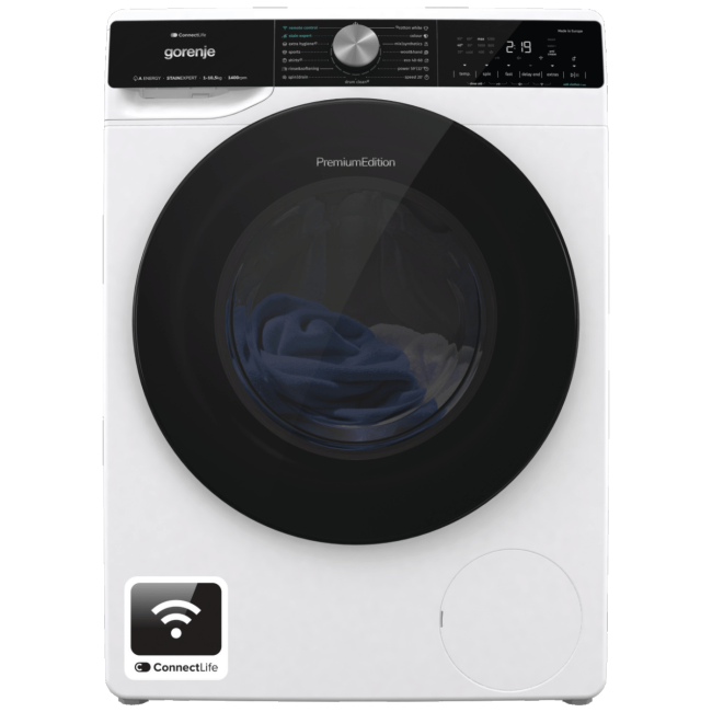 Gorenje Mašina za veš, 1400 obrtaja, 10.5 kg veša, WiFi, A - WNS1X4ARTWIFI