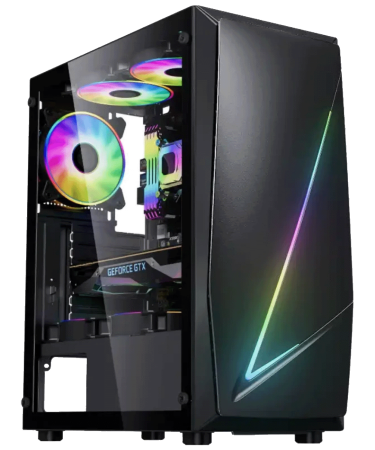 Zeus Desktop PC, Ryzen 5 5500, RX6600, 16GB DDR4, SSD 1 TB - Ryzen 5 5500/16GB/1TB/RX6600