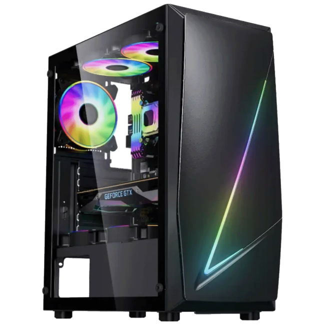 Zeus Desktop PC, Ryzen 5 5500, RX6600, 16GB DDR4, SSD 1 TB - Ryzen 5 5500/16GB/1TB/RX6600