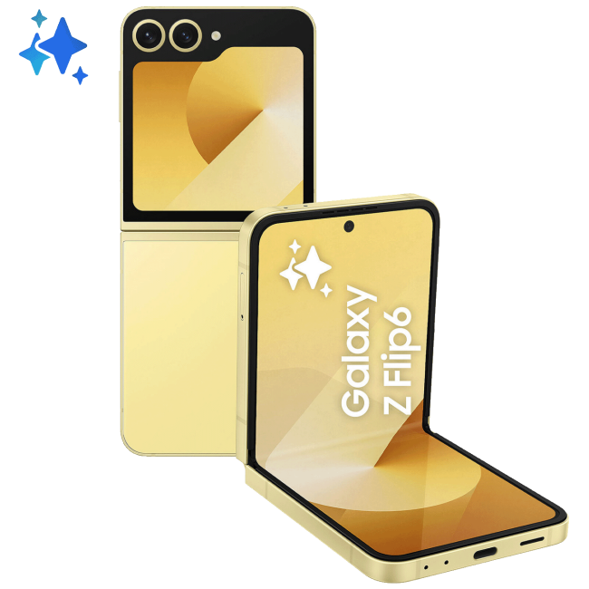 Samsung Smartphone 6.7/3.4", 5G, 8-Core 3.39GHz, RAM 12GB, 50Mpixel - Galaxy Z Flip 6 5G 12/256GB Yellow