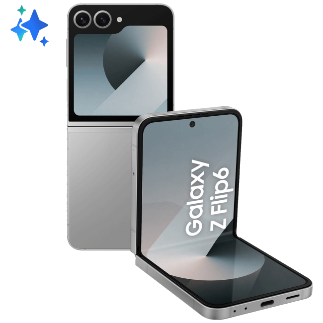 Samsung Smartphone 6.7/3.4", 5G, 8-Core 3.39GHz, RAM 12GB, 50Mpixel - Galaxy Z Flip 6 5G 12/256GB Silver