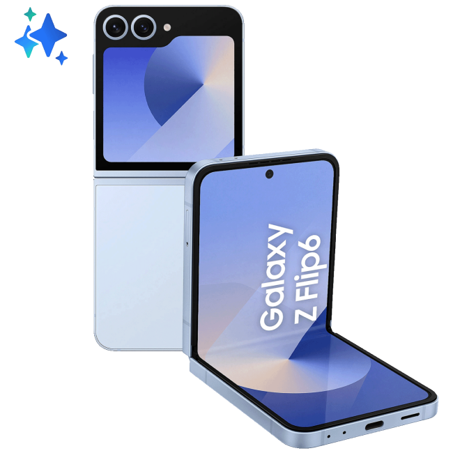 Samsung Smartphone 6.7/3.4", 5G, 8-Core 3.39GHz, RAM 12GB, 50Mpixel - Galaxy Z Flip 6 5G 12/256GB Blue