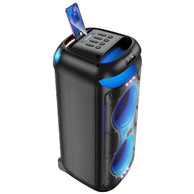 hoco. Zvučnik bežični sa 2 bežična mikrofona, USB, Bluetooth, 60W - HA13 Max Ramon - Image 2