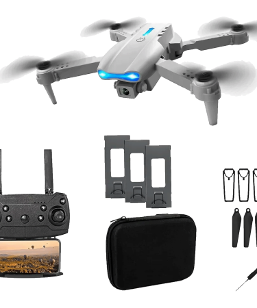 Extralink Dron, kamera FullHD, 1800mAh, 3 baterije, WiFi - E99 Pro Drone Set+3 batteries+case