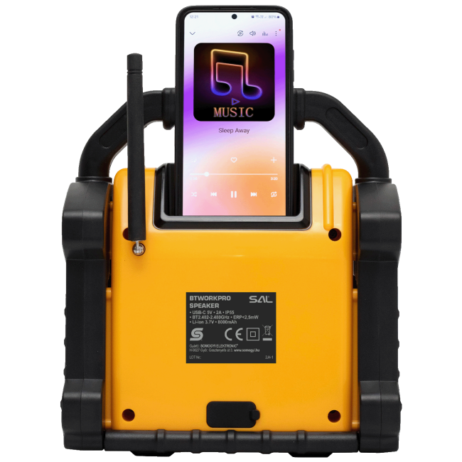 SAL Zvučnik bežični, Bluetooth, Power Bank, FM, 10W - BTWORKPRO - Image 3